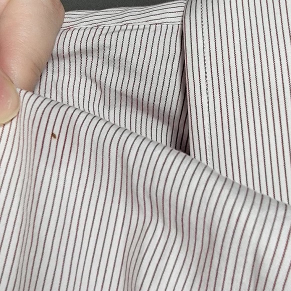 Jos A. Bank Button Down Striped Dress Shirt 16 1/2-33 - Picture 4 of 4